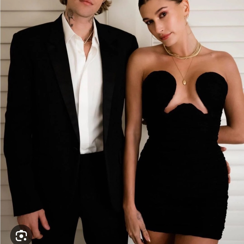 Black Mini Leau Cut Out Dress
